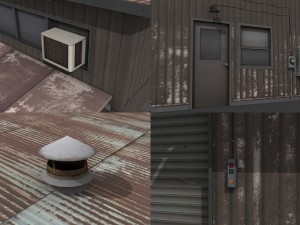 old warehouse Modello 3D