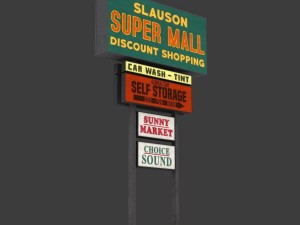 mall sign 3D 模型