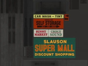 mall sign 3D Model