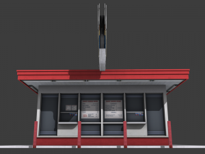 dairy queen restaurant 3D मॉडल