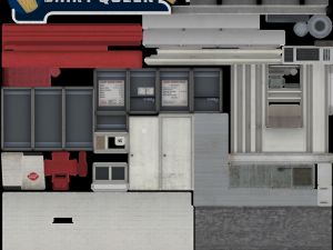 dairy queen restaurant 3D मॉडल