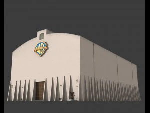 edif&iacute;cio de palco de som da Warner Brothers Modelo 3D