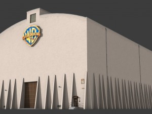 warner brothers sound stage building 3D Model