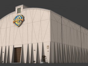 warner brothers sound stage building 3D Model