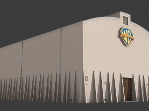warner brothers sound stage building 3D Model