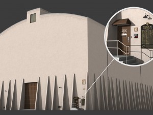 warner brothers sound stage building 3D Model