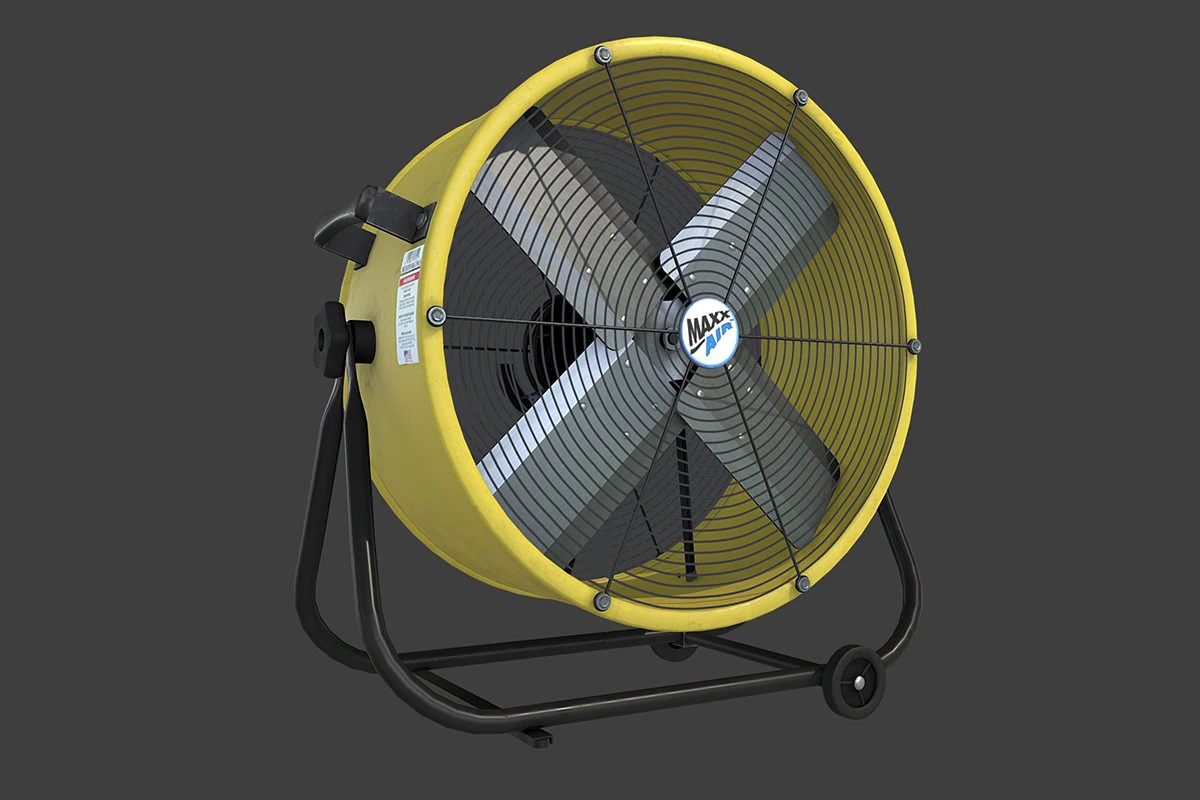 air circulator 3D Model .c4d .max .obj .3ds .fbx .stl .blend 