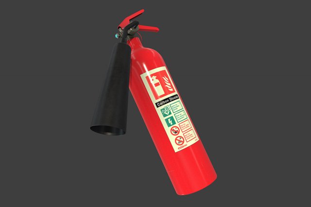 fire extinguisher Modelo 3D .c4d .max .obj .3ds .fbx .stl .blend 