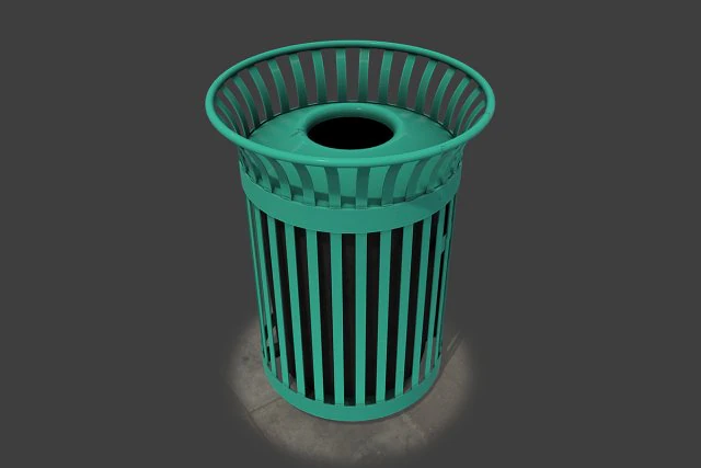 new york trash can 3D Model .c4d .max .obj .3ds .fbx .stl .blend 