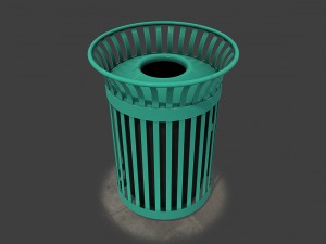 new york trash can 3D Model