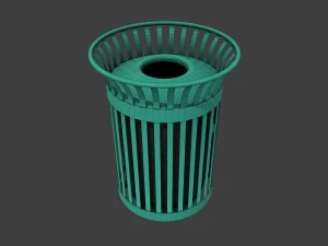 new york trash can 3D Model