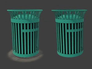 new york trash can 3D Model