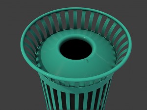 new york trash can 3D Model