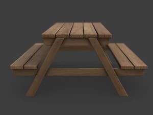 picnic table 3D Model