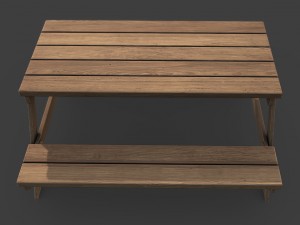 picnic table Modèle 3D