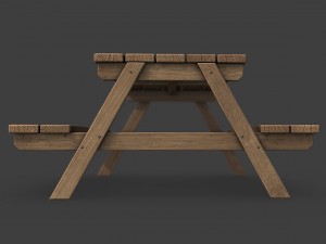picnic table Modèle 3D