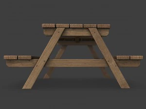 picnic table 3D Model