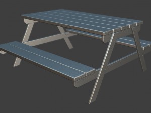 picnic table Modèle 3D