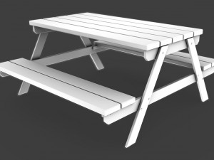 picnic table Modèle 3D