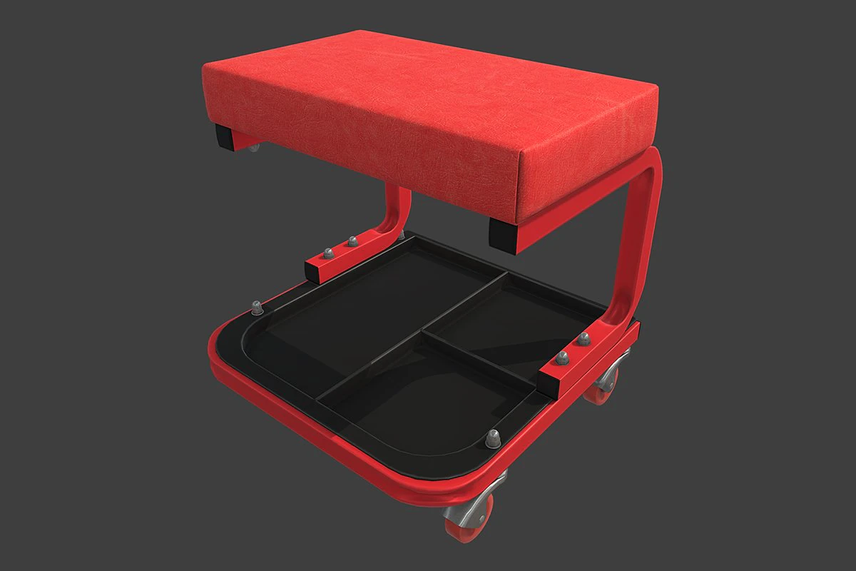 rolling creeper 3D Model .c4d .max .obj .3ds .fbx .stl .blend 