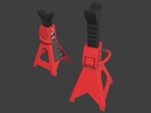 steel jack stand 3D 模型