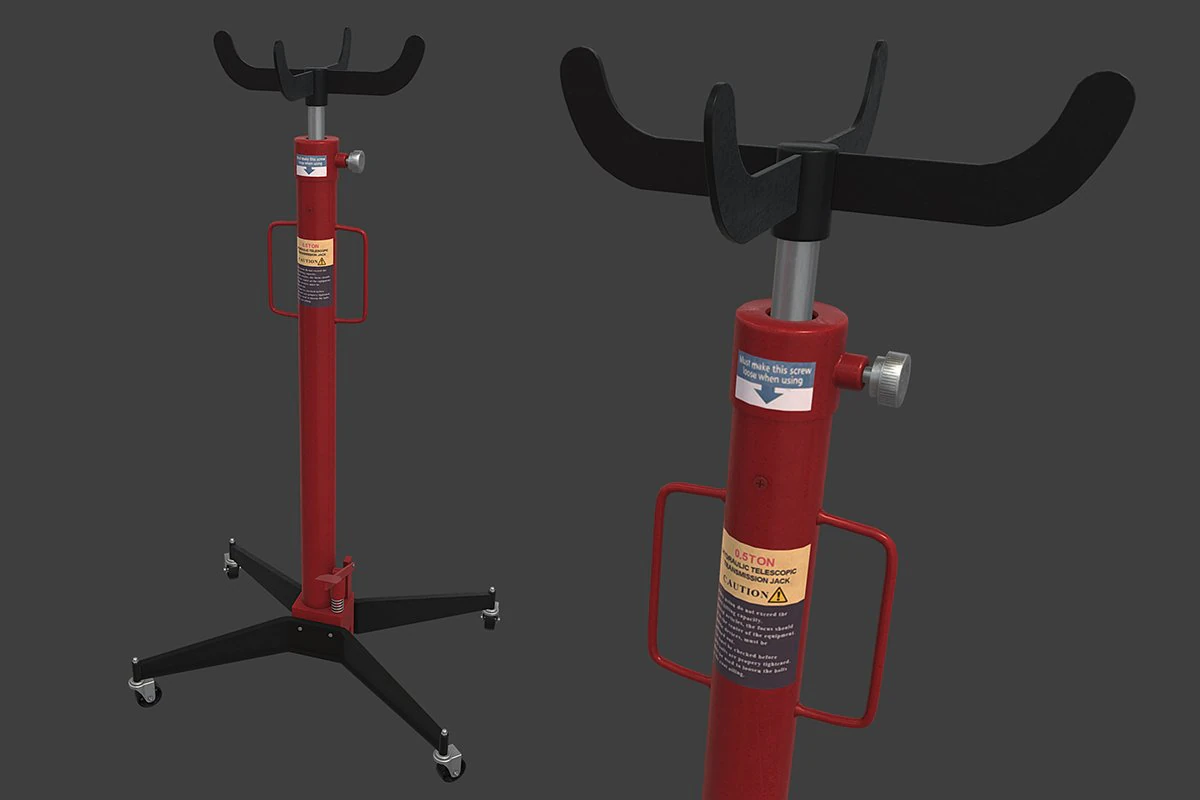 transmission pneumatic jack 3D Model .c4d .max .obj .3ds .fbx .stl .blend 