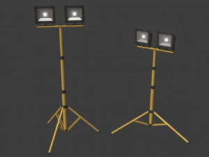 led çalışma ışığı standı 3D Model