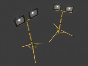 led work light stand 3D 模型