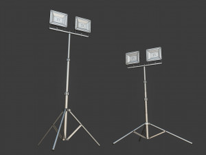 led work light stand 3D 模型