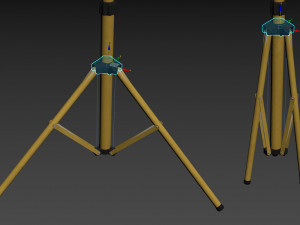 led work light stand 3D 模型