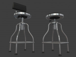 garage bar stool 3D 모델
