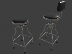 garage bar stool 3D Model