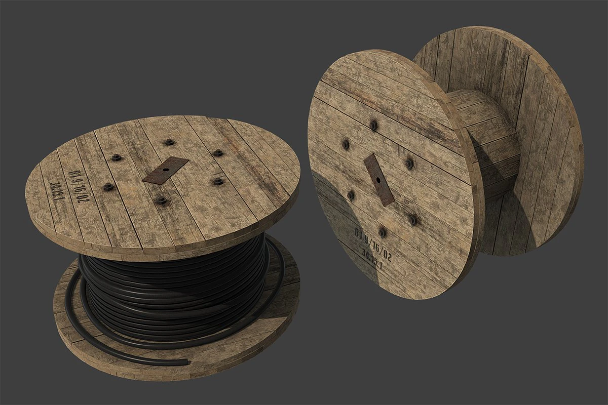 cable coil 3D Model .c4d .max .obj .3ds .fbx .stl .blend 