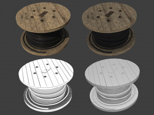 cable coil 3D मॉडल