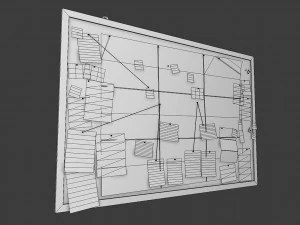 detective pinboard 3D Model
