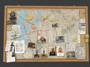detective pinboard 3D Model