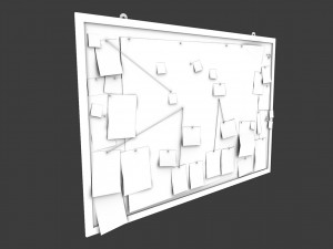 detective pinboard 3D मॉडल