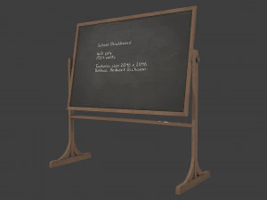 lavagna scolastica Modello 3D