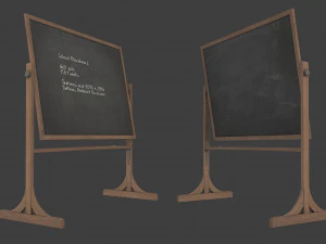 school blackboard 3D Model