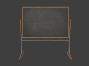 school blackboard Model 3D