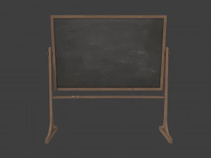 school blackboard 3D Model