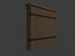 dartboard cabinet and darts 3D मॉडल