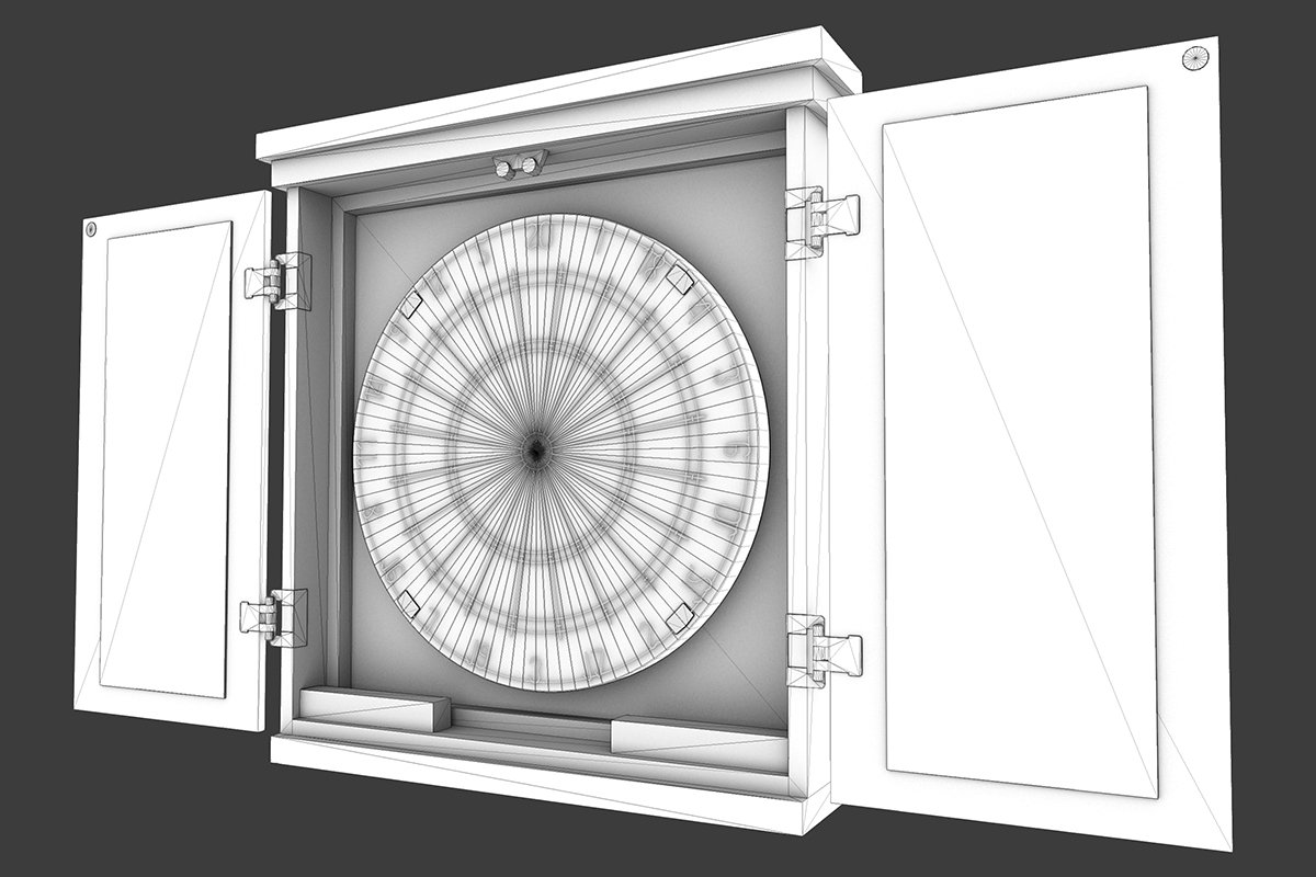 Dartboard Cabinet And Darts Modele 3d In Equipement Sportif 3dexport