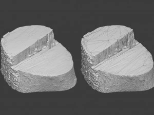 scanned logs planks sticks and stumps 3D Model