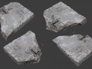 scanned construction debris pack 3D Model