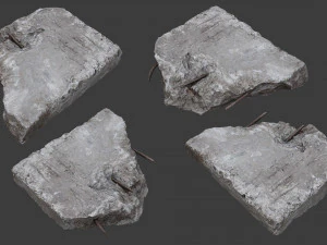 scanned construction debris pack 3D Model