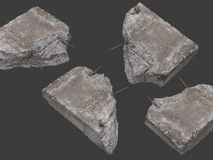 scanned construction debris pack 3D Model