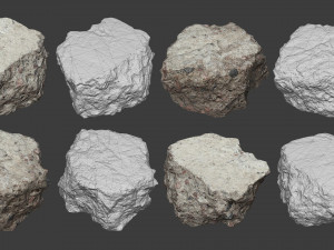 scanned construction debris pack 3D Model