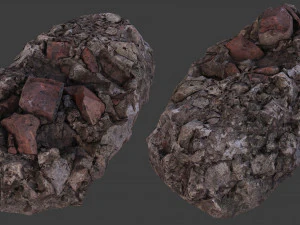 scanned construction debris pack 3D Model