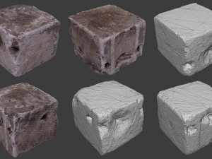 scanned construction debris pack 3D Model